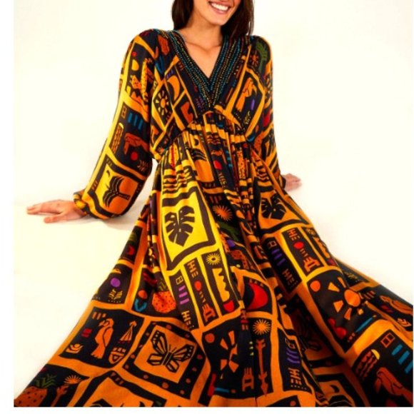 FARM Rio Tropical Icons Midi Dress